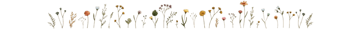 Botanical divider - wildflower
